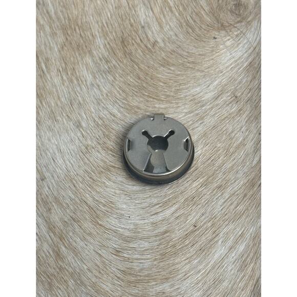 Native American Sterling Silver Concho Flower Cluster Button Cover Denim~ONE - Picture 5 of 8